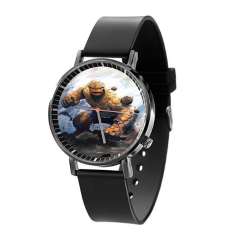 The Thing Marvel Superheroes Unisex Black Quartz Watch With Premium Gift Box
