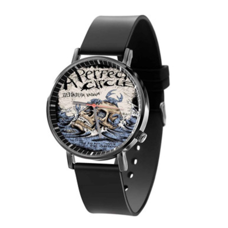 A Perfect Circle Unisex Black Quartz Watch With Premium Gift Box