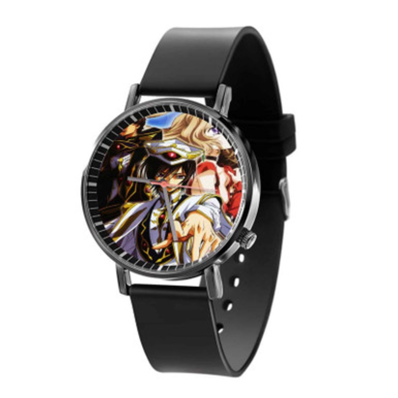 Code Geass Galactic Black Quartz Watch Unisex With Premium Gift Box