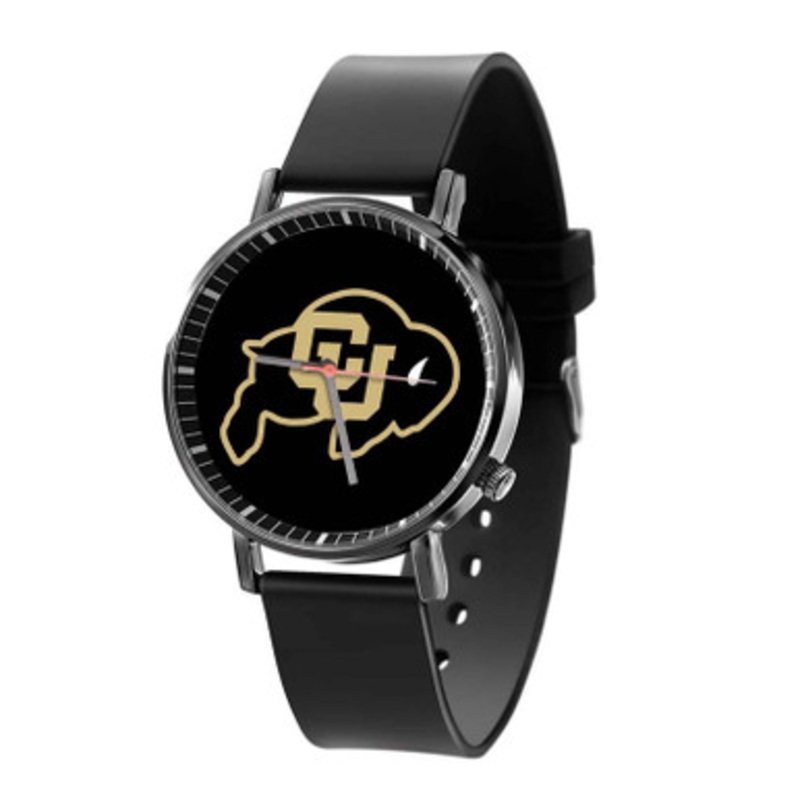 Colorado Buffaloes Black Quartz Watch Unisex With Premium Gift Box