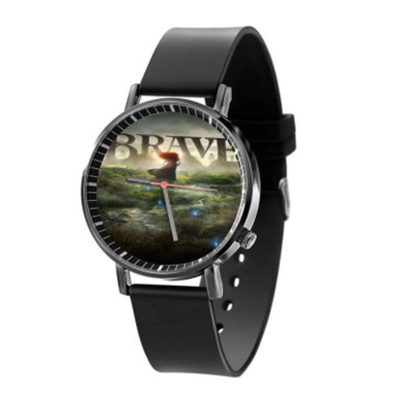 Disney Pixar Brave Black Quartz Watch Unisex With Premium Gift Box