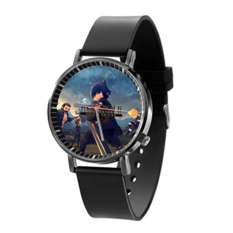 Final Fantasy XV Pocket Edition Game Black Quartz Watch Unisex With Premium Gift Box