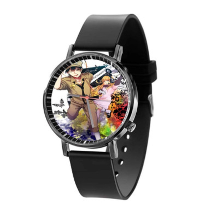 Gunjou no Magmel Black Quartz Watch Unisex With Premium Gift Box