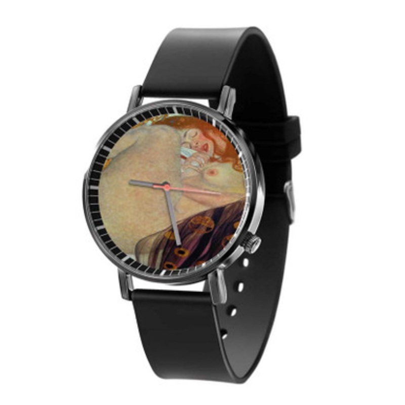 Gustav Klimt Dana Black Quartz Watch Unisex With Premium Gift Box