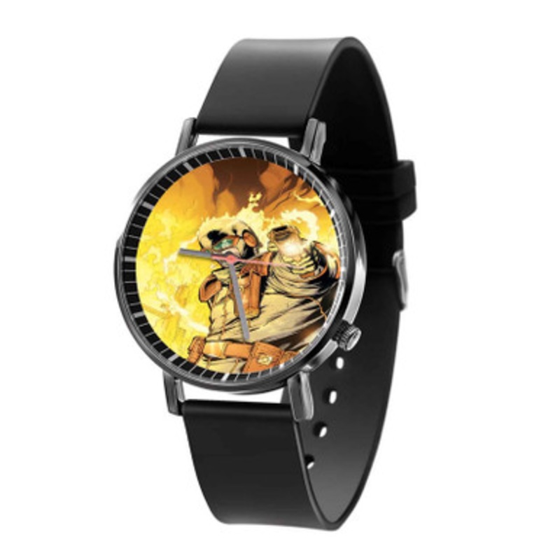Heat Wave DC Comics Unisex Black Quartz Watch With Premium Gift Box