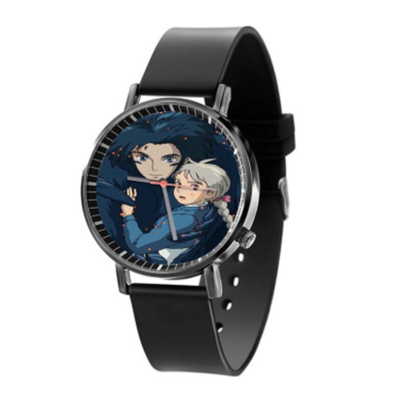 Howl and Sophie Hatter Howl s Moving Castle Black Quartz Watch Unisex With Premium Gift Box