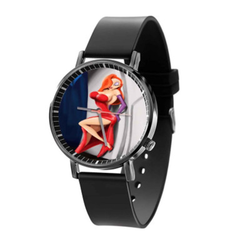 Jessica Rabbit Beautiful Disney Unisex Black Quartz Watch With Premium Gift Box