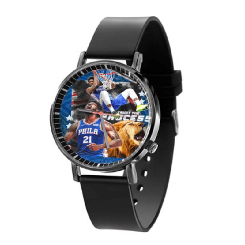 Joel Embiid Philadelphia 76ers Black Quartz Watch Unisex With Premium Gift Box