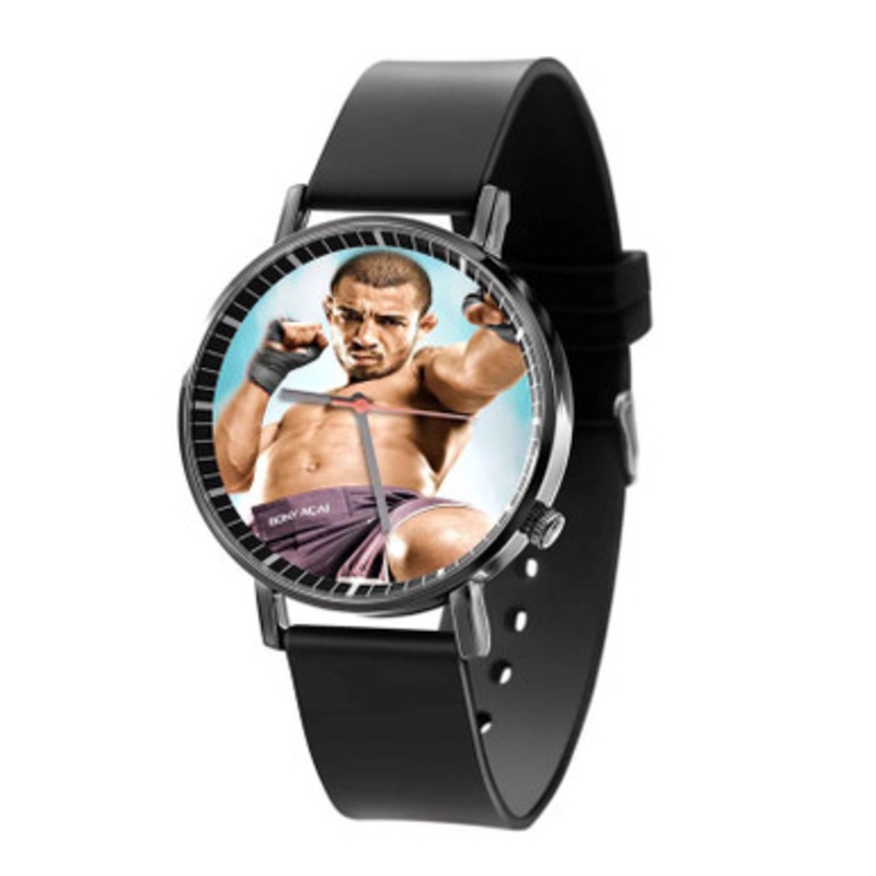 Jose Aldo UFC Unisex Black Quartz Watch With Premium Gift Box