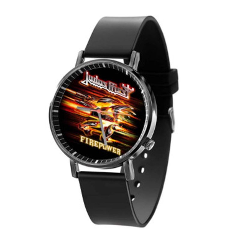 Judas Priest Firepower Black Quartz Watch With Premium Gift Box for Unisex