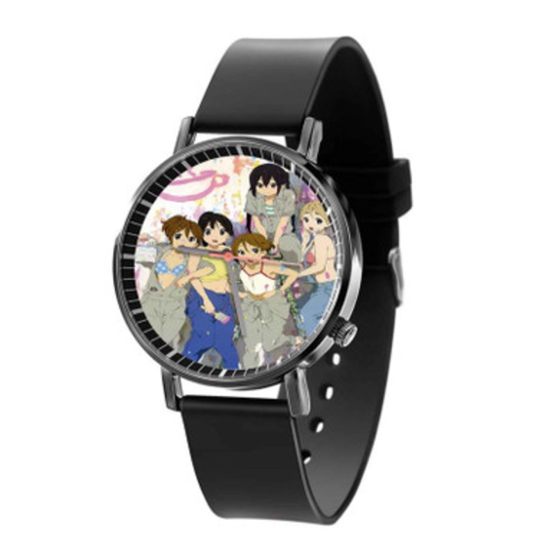 K On Girls Art Black Quartz Watch Unisex With Premium Gift Box
