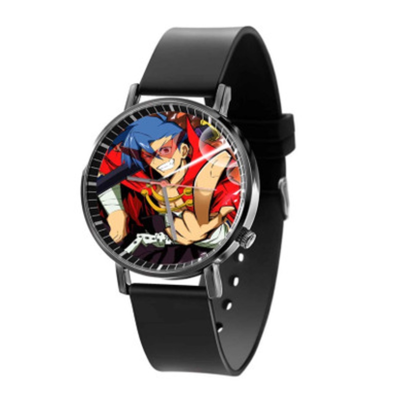 Kamina Tengen Toppa Gurren Lagann Black Quartz Watch With Premium Gift Box for Unisex
