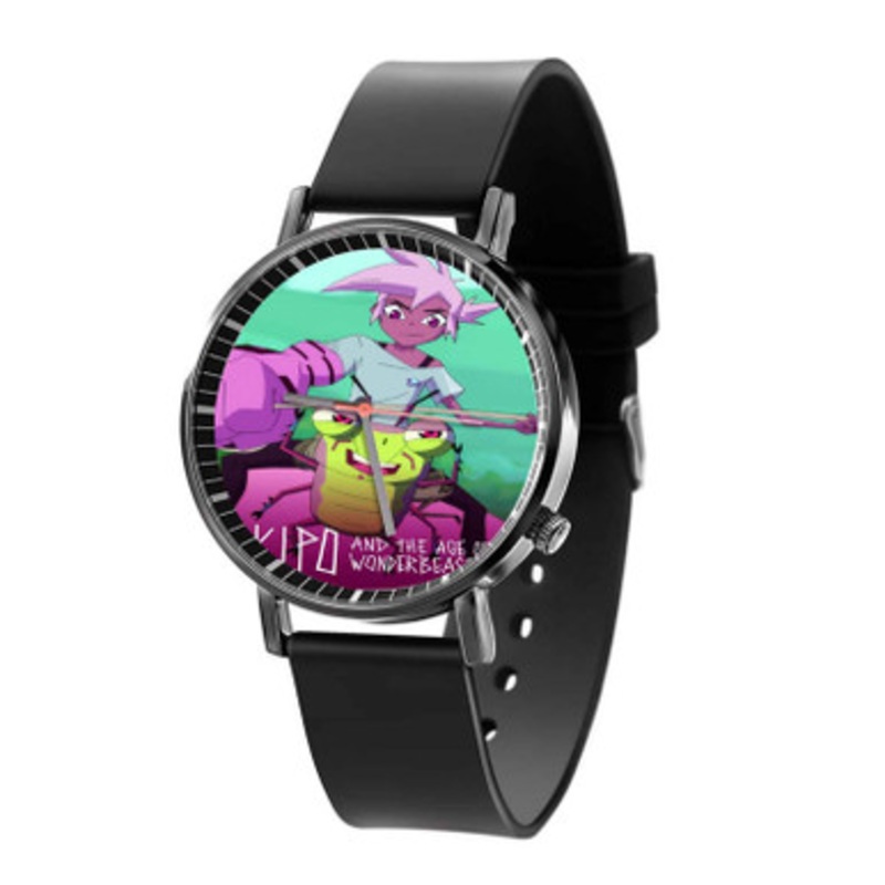 Kipo and the Age of Wonderbeasts Cartoon Black Quartz Watch With Premium Gift Box for Unisex