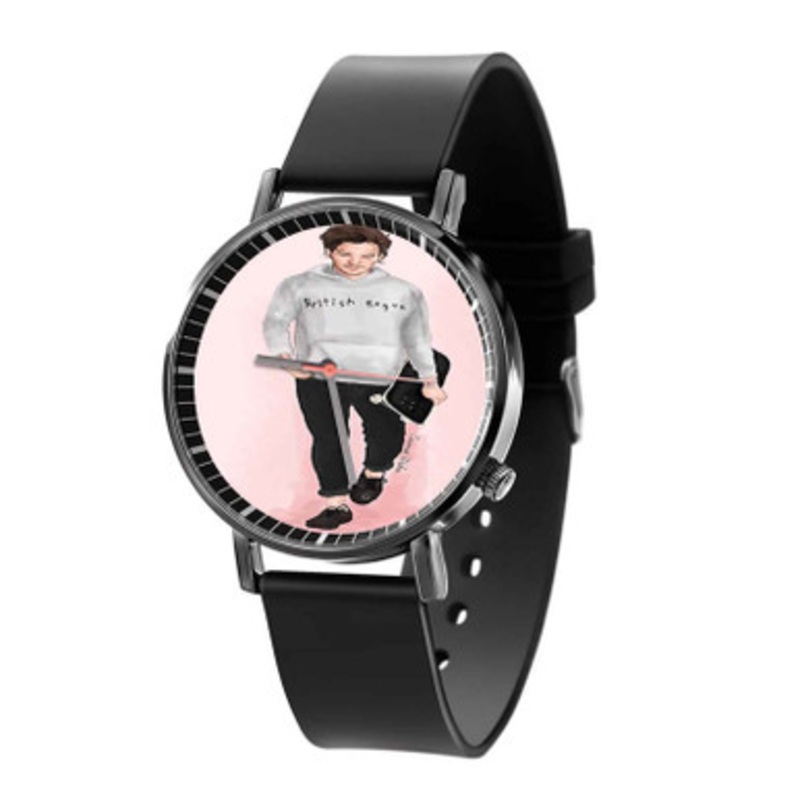 Louis Tomlinson British Rogue Black Quartz Watch Unisex With Premium Gift Box