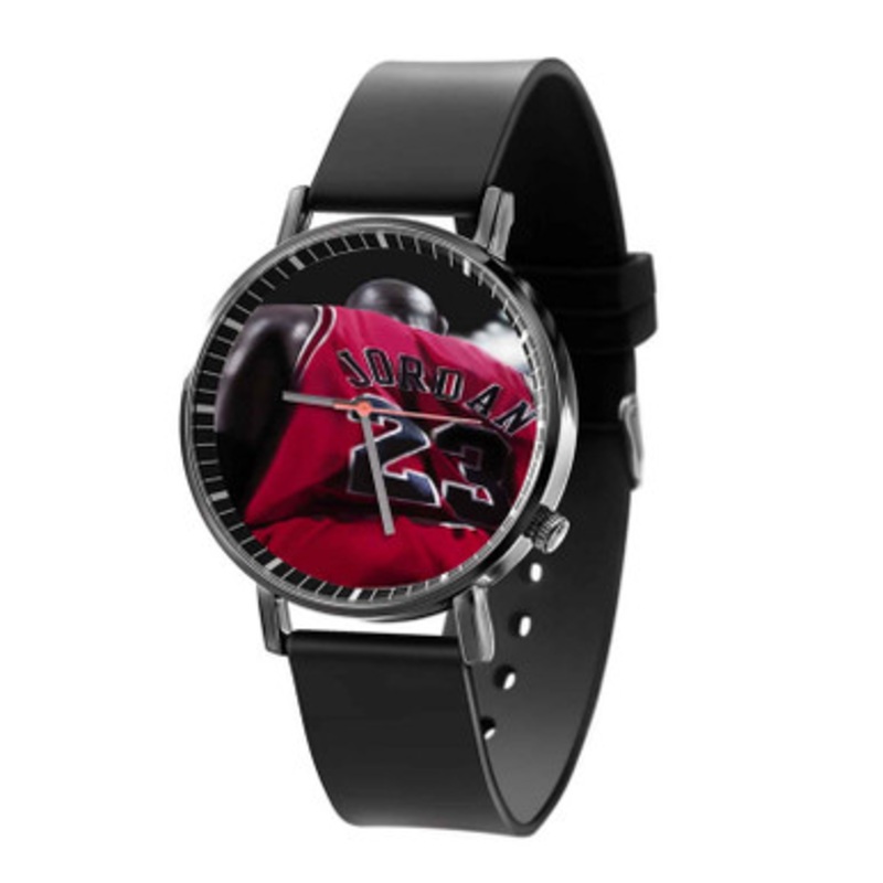 Michael Jordan Chicago Bulls Black Quartz Watch Unisex With Premium Gift Box