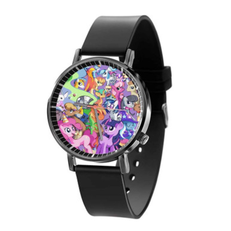 My Little Pony All Characters Black Quartz Watch Unisex With Premium Gift Box