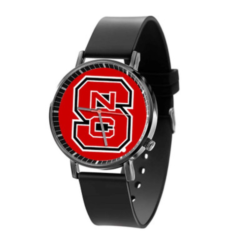 NC State Wolfpack Black Quartz Watch Unisex With Premium Gift Box
