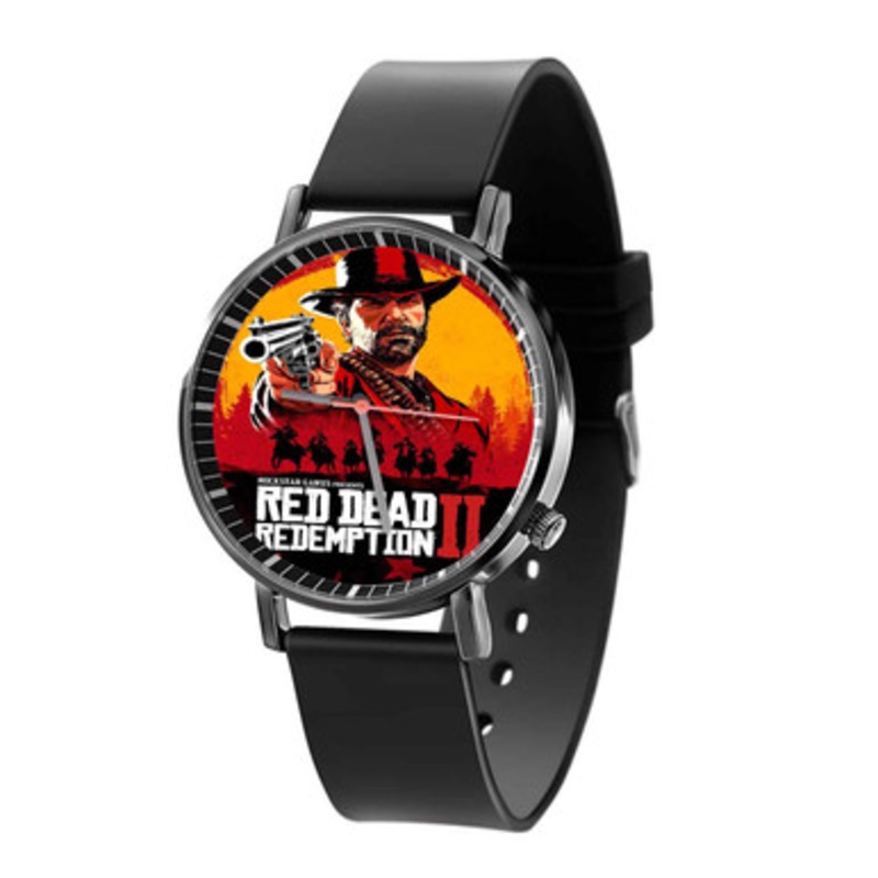 Red Dead Redemption II Black Quartz Watch Unisex With Premium Gift Box