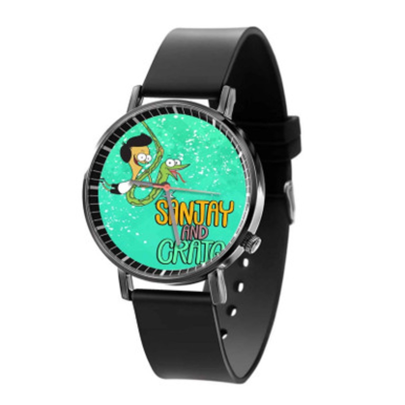 Sanjay and Craig Black Quartz Watch With Premium Gift Box for Unisex
