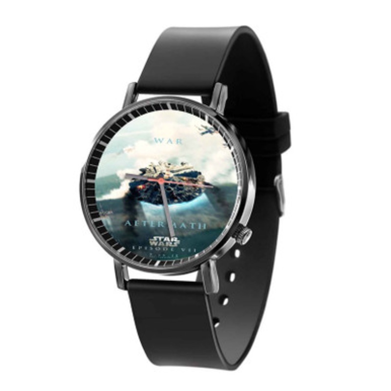 Star Wars Episode 7 War Aftermath Black Quartz Watch Unisex With Premium Gift Box