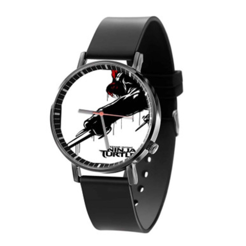Teenage Mutant Ninja Turtles Raphael Black Quartz Watch Unisex With Premium Gift Box