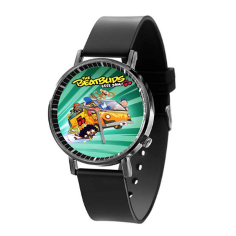 The Beat Buds Let s Jam Black Quartz Watch With Premium Gift Box for Unisex
