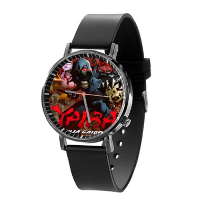 Yaiba Ninja Gaiden Z Characters Black Quartz Watch Unisex With Premium Gift Box