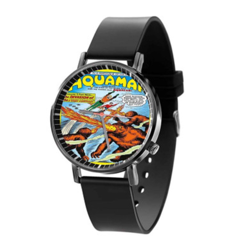 Aquaman The Invasion of the Fire Trolls Unisex Quartz Watch With Premium Gift Box