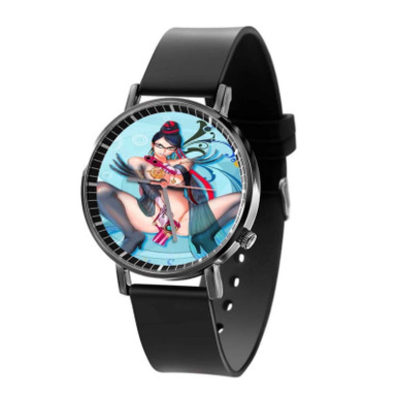 Bayonetta Beautiful Black Quartz Watch Unisex With Premium Gift Box