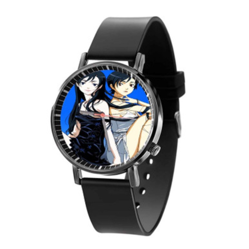 Blood Plus Saya and Diva Black Quartz Watch Unisex With Premium Gift Box