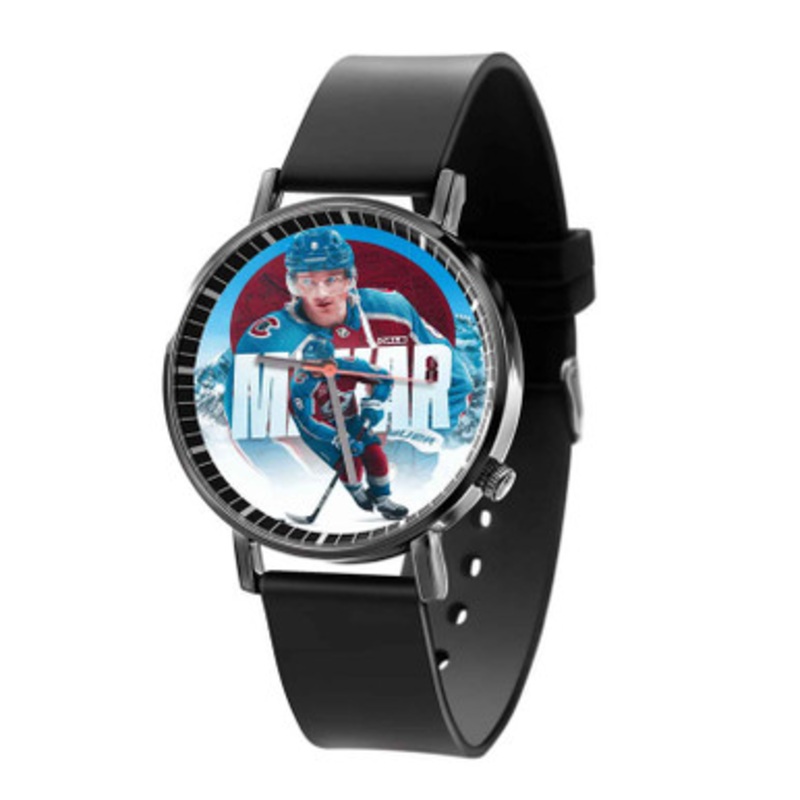 Cale Makar Colorado Avalanche Black Quartz Watch Unisex With Premium Gift Box