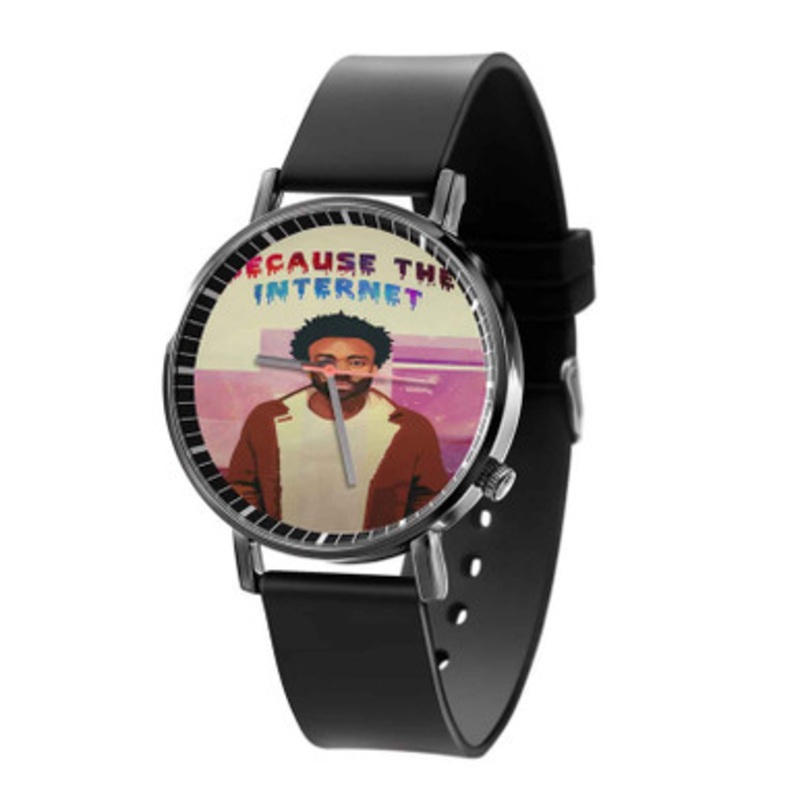 Childish Gambino Because the Internet Black Quartz Watch Unisex With Premium Gift Box