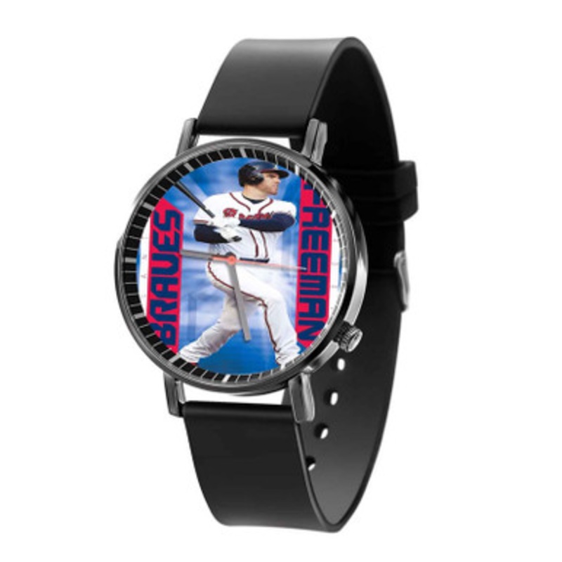 Freddie Freeman MLB Atlanta Braves Black Quartz Watch Unisex With Premium Gift Box