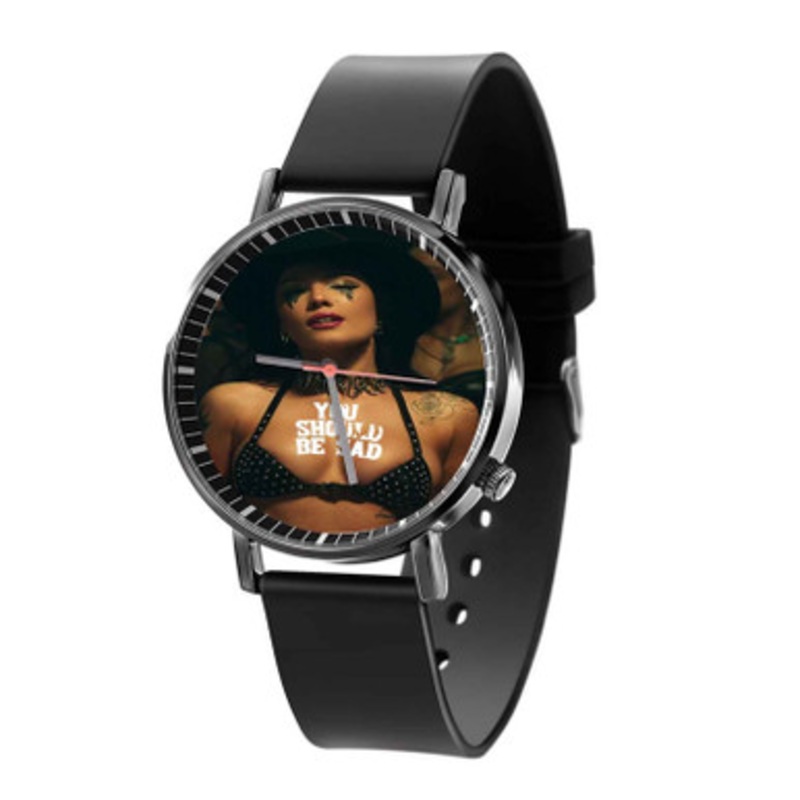 Halsey You should be sad Black Quartz Watch Unisex With Premium Gift Box