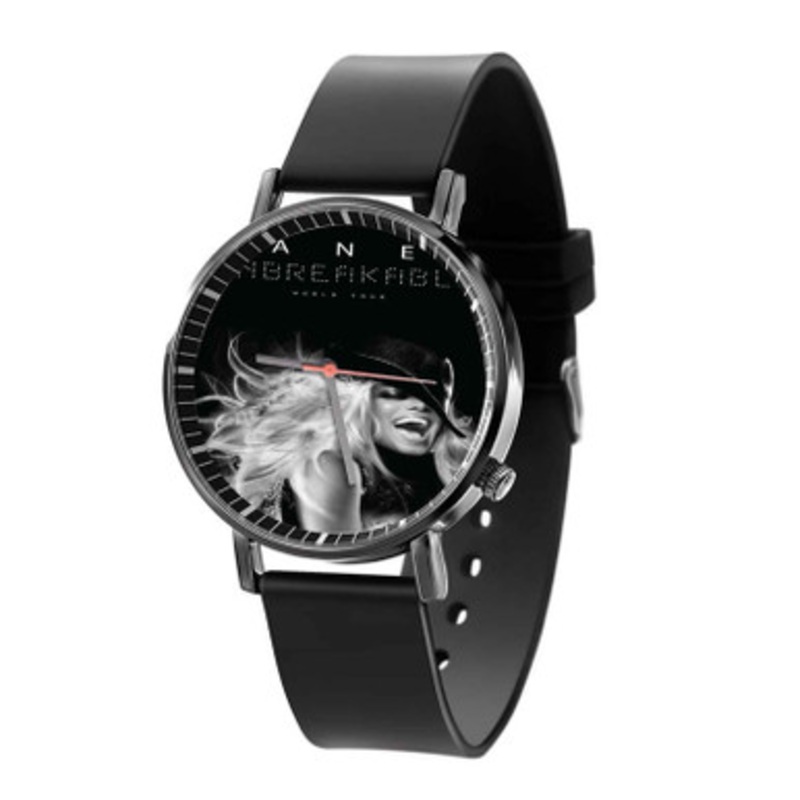 Janet Jackson Black Quartz Watch Unisex With Premium Gift Box