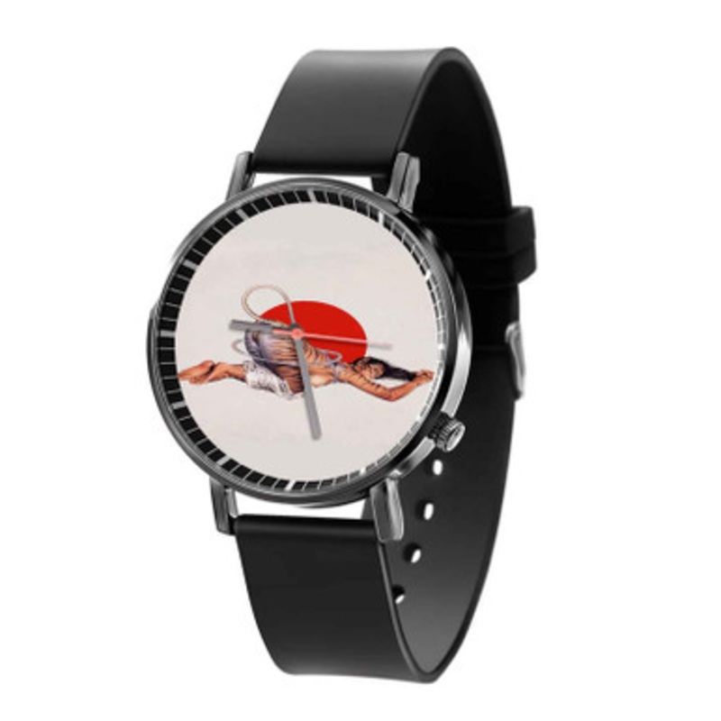 Kyoto Tyga Black Quartz Watch With Premium Gift Box for Unisex