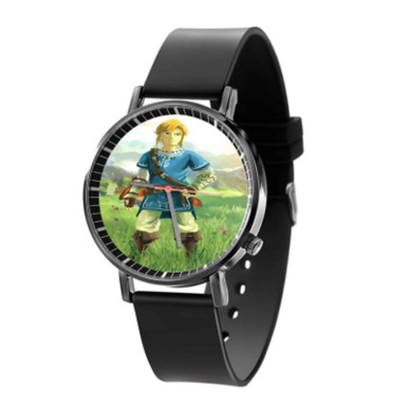 Link The Legend of Zelda Wii U Black Quartz Watch Unisex With Premium Gift Box