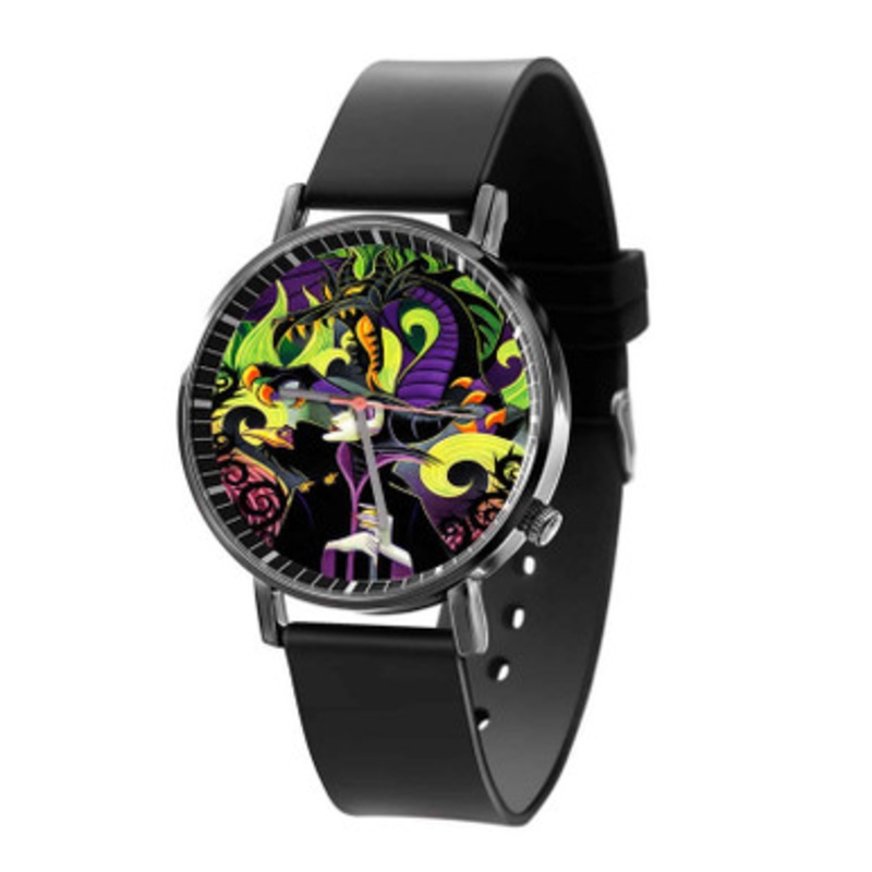 Maleficent Black Quartz Watch Unisex With Premium Gift Box