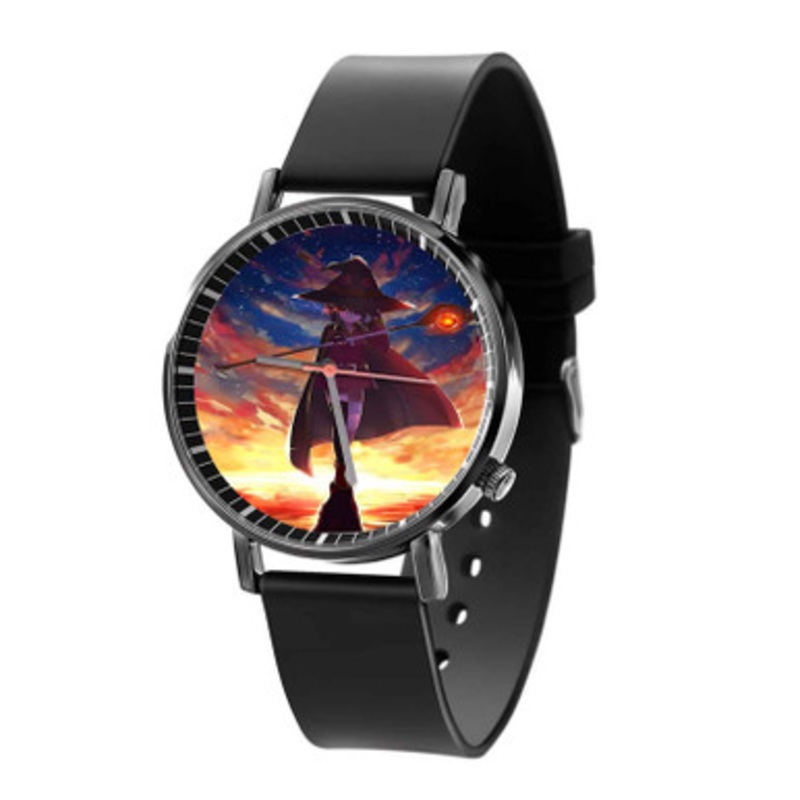 Megumin Konosuba Black Quartz Watch Unisex With Premium Gift Box