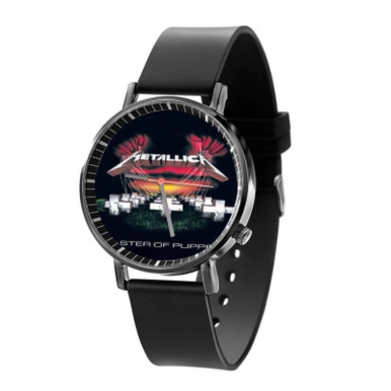 Metallica Master of Puppets Black Quartz Watch Unisex With Premium Gift Box