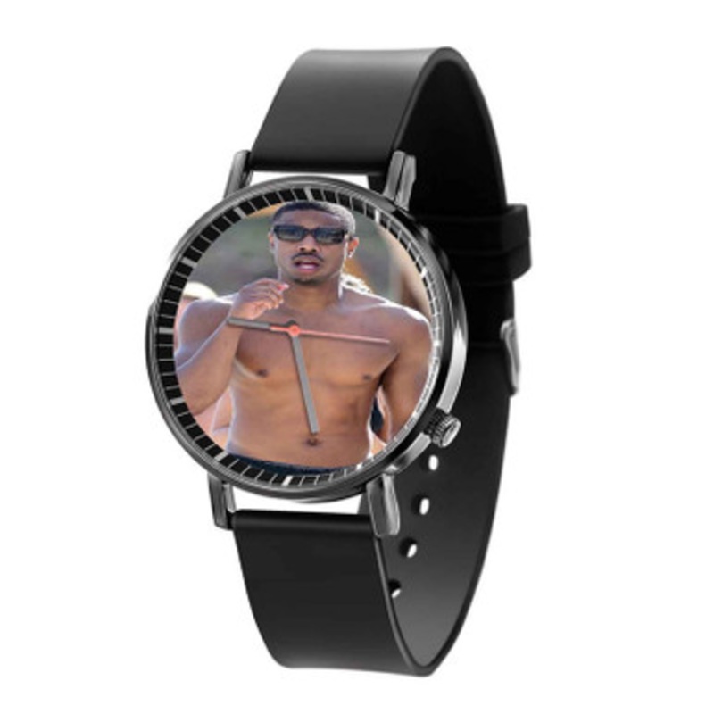 Michael B Jordan Black Quartz Watch With Premium Gift Box for Unisex
