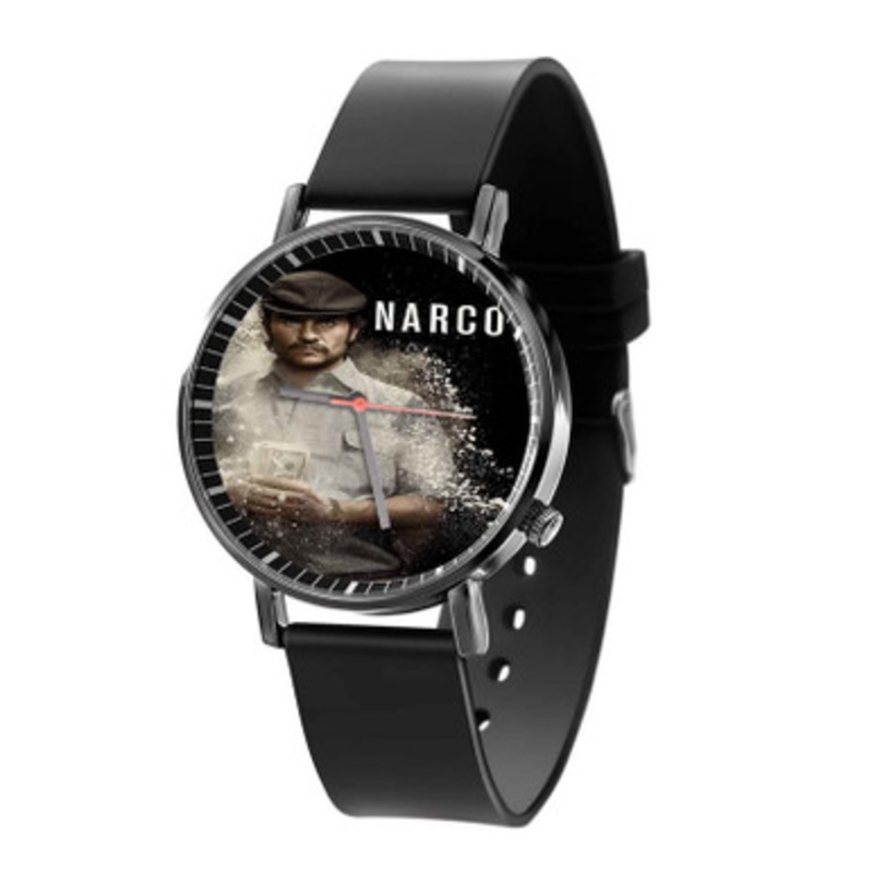 Narcos Black Quartz Watch Unisex With Premium Gift Box