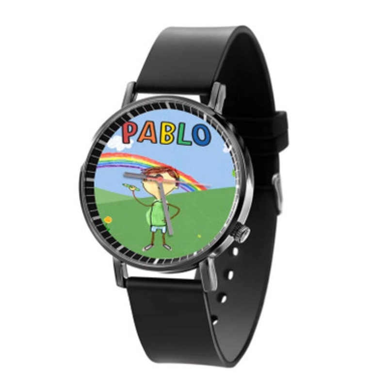 Pablo Black Quartz Watch Unisex With Premium Gift Box