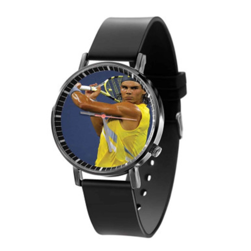 Rafael Nadal Tennis Black Quartz Watch Unisex With Premium Gift Box
