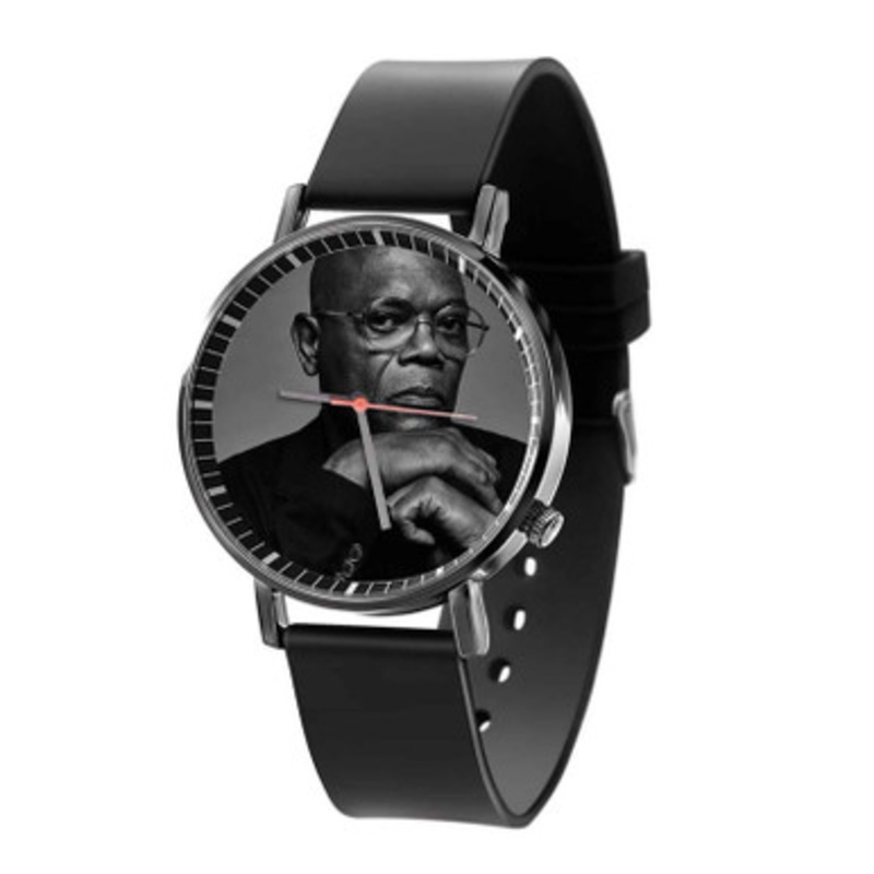 Samuel L Jackson Black Quartz Watch With Premium Gift Box for Unisex