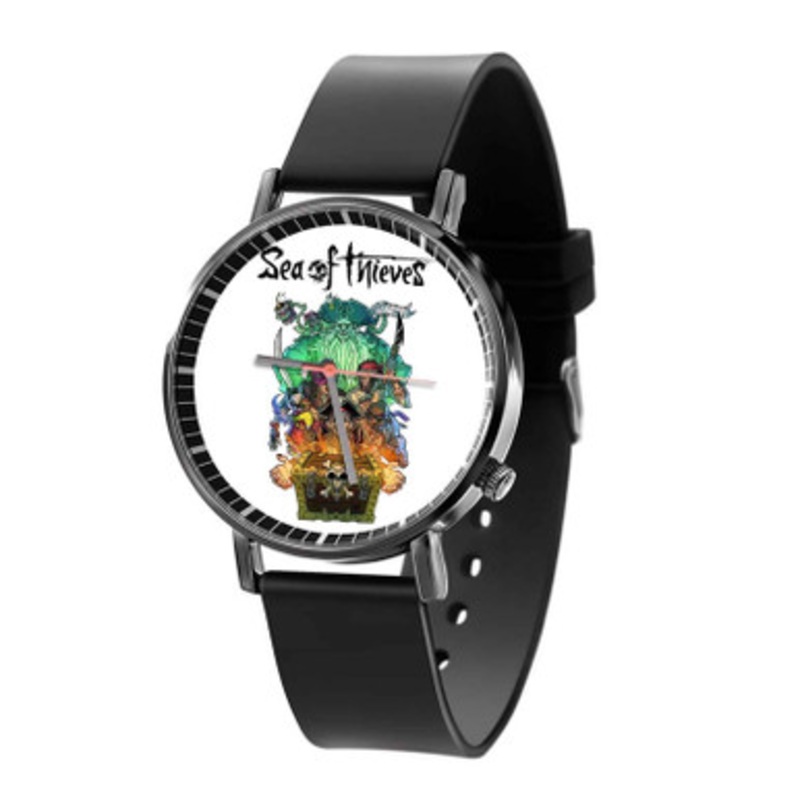 Sea of Thieves Black Quartz Watch Unisex With Premium Gift Box