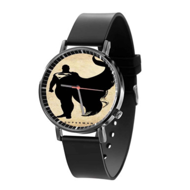 Superman Arts Black Quartz Watch Unisex With Premium Gift Box