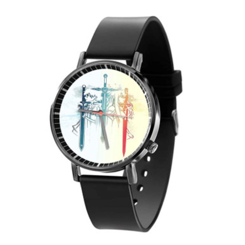 Sword Art Online Sword Black Quartz Watch Unisex With Premium Gift Box