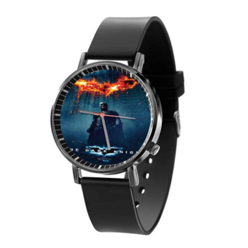 The Dark Knight Batman Fire Black Quartz Watch Unisex With Premium Gift Box