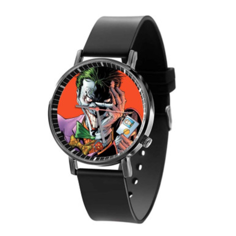 The Joker DC Comics Unisex Black Quartz Watch With Premium Gift Box